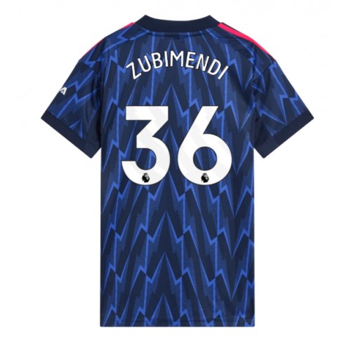 Stroje piłkarskie Arsenal Martin Zubimendi #36 Koszulka Wyjazdowej dla damskie 2025-26 Krótki Rękaw